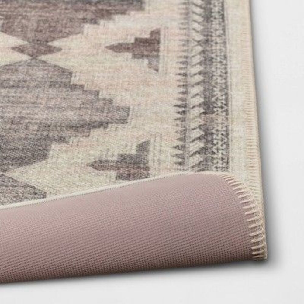 Open Box - Threshold - 2'x7' Washable Runner Cromwell Printed Persian Sty Tan - Picture 3 of 3